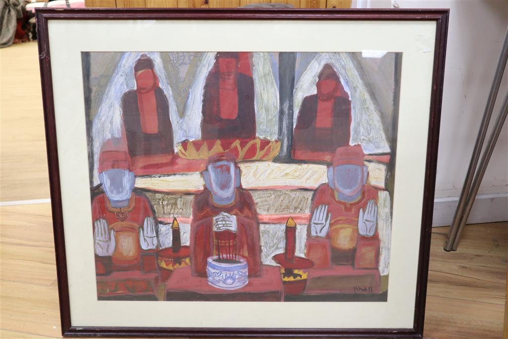 Kha Nygun (Vietnamese) Hanoi, North Vietnam 52 x 61cm